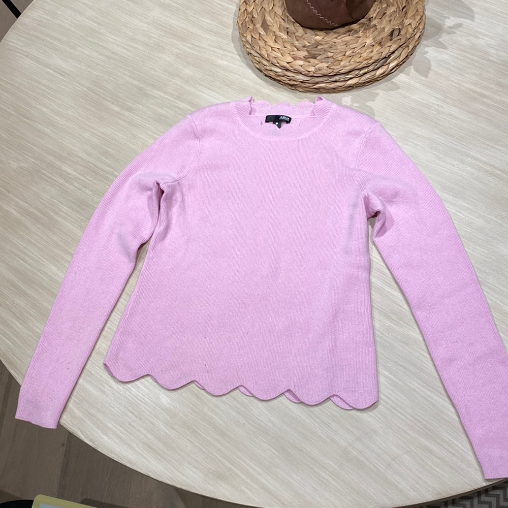 AQUA lilac/pink cashmere sweater